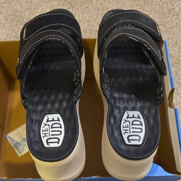 The Dude Delray Slide Classic Black Sandals - Picture 3 of 6